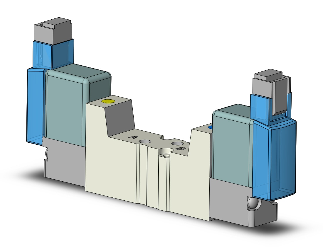 SMC SYJ3220-5MNZ-M3 valve, dbl sol, body pt (dc), SYJ3000 SOL VALVE 4/5 PORT***