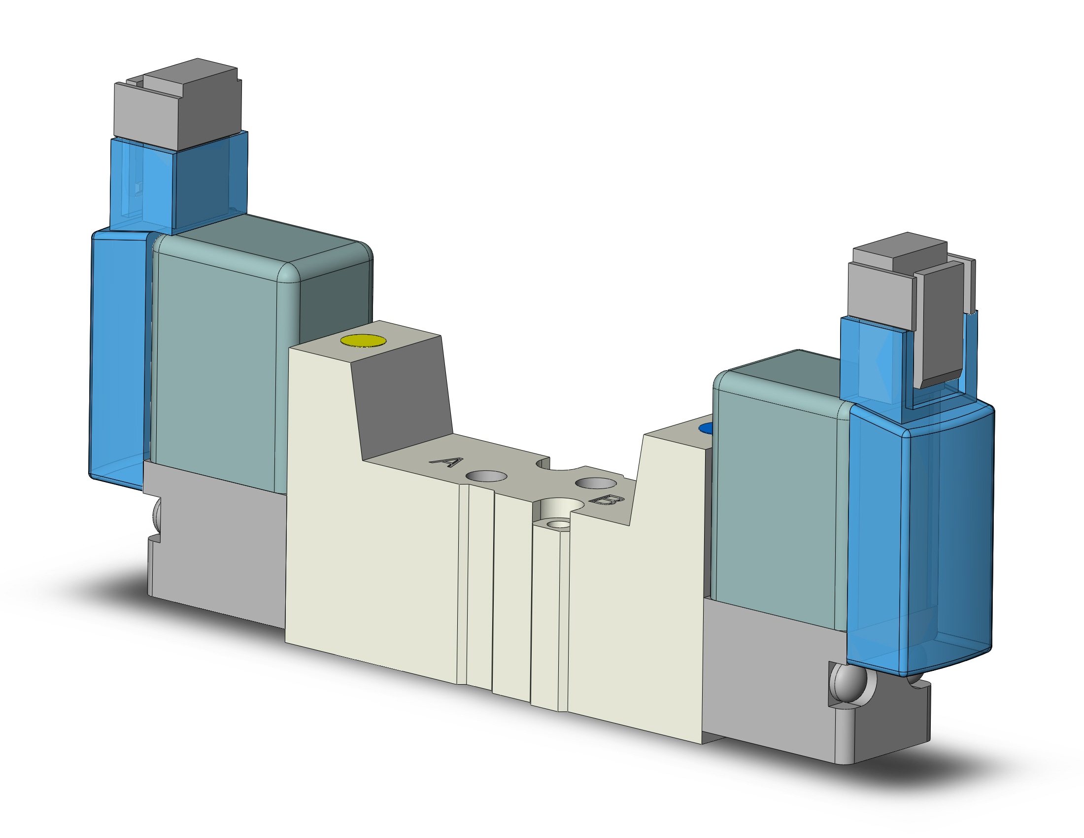 SMC SYJ3223-5MNZ-M3 valve, dbl sol, body pt (dc), SYJ3000 SOL VALVE 4/5 PORT***