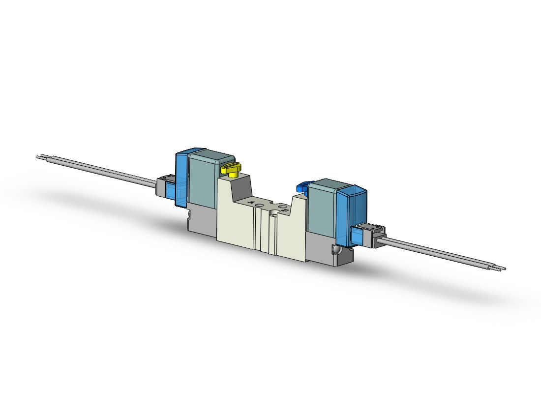 SMC SYJ3223-6LZE-M3 valve, dbl sol, body pt, SYJ3000 SOL VALVE 4/5 PORT