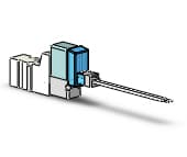 SMC SYJ322M-5LZ-M3 valve, sol, body pt (dc), SYJ300 SOLENOID VALVE 3-PORT***