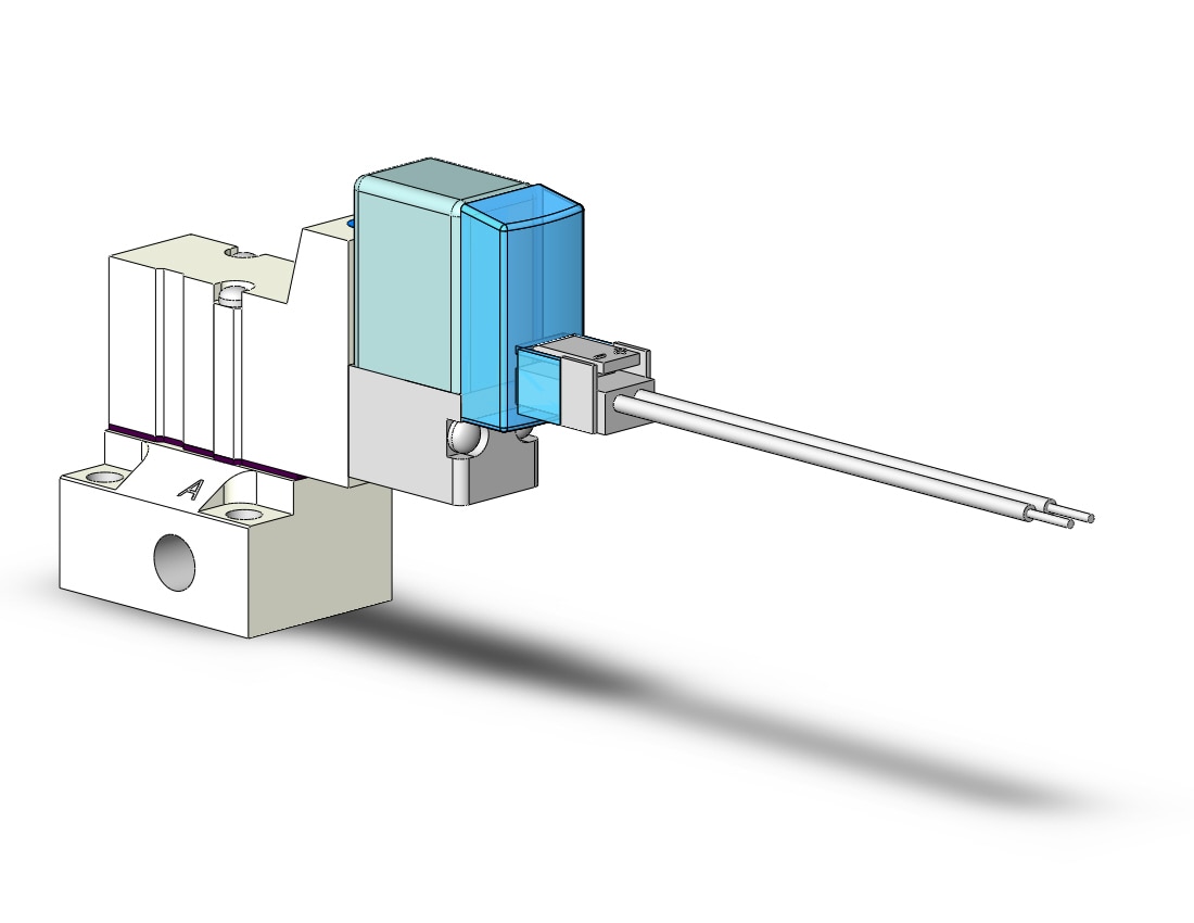 SMC SYJ324-5L-M5 valve, sol, base mt (dc), SYJ300 SOLENOID VALVE 3-PORT***