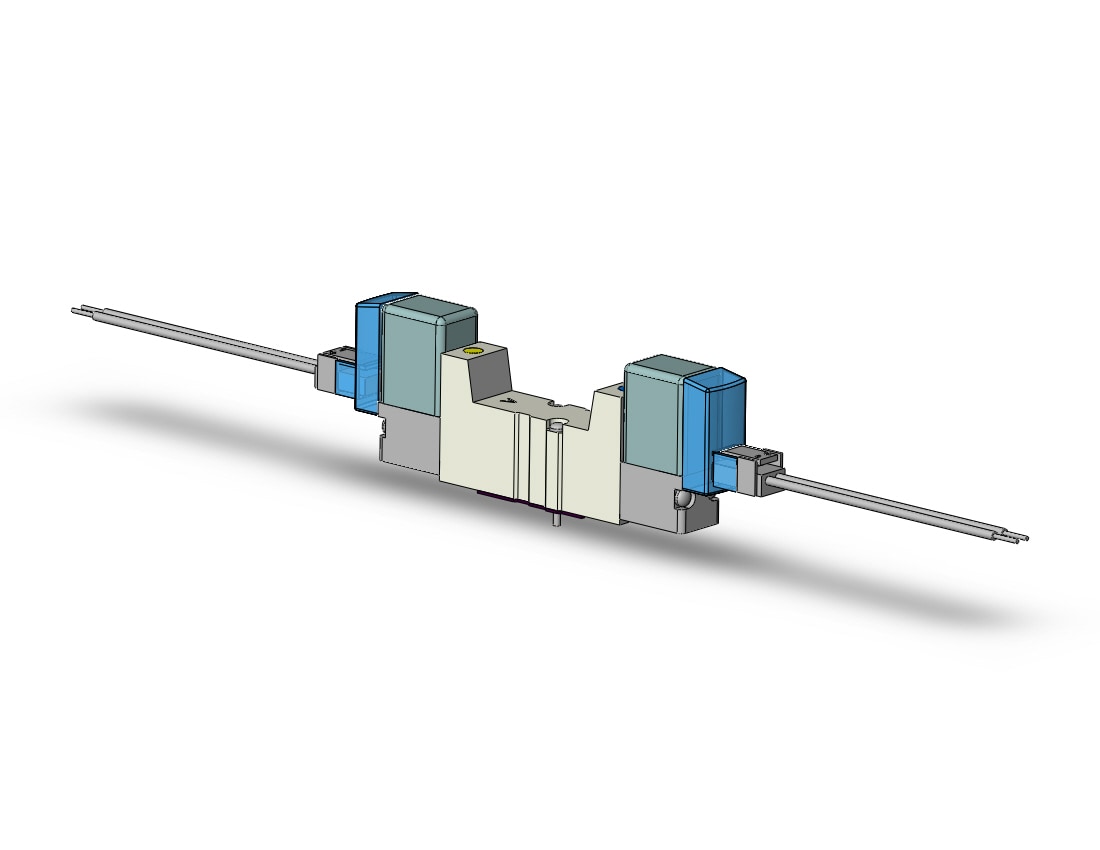 SMC SYJ3240-5LU valve, dbl sol, base mt (dc), SYJ3000 SOL VALVE 4/5 PORT***