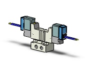 SMC SYJ3243-5HZ-M5 valve, dbl sol, base mt (dc), SYJ3000 SOL VALVE 4/5 PORT***