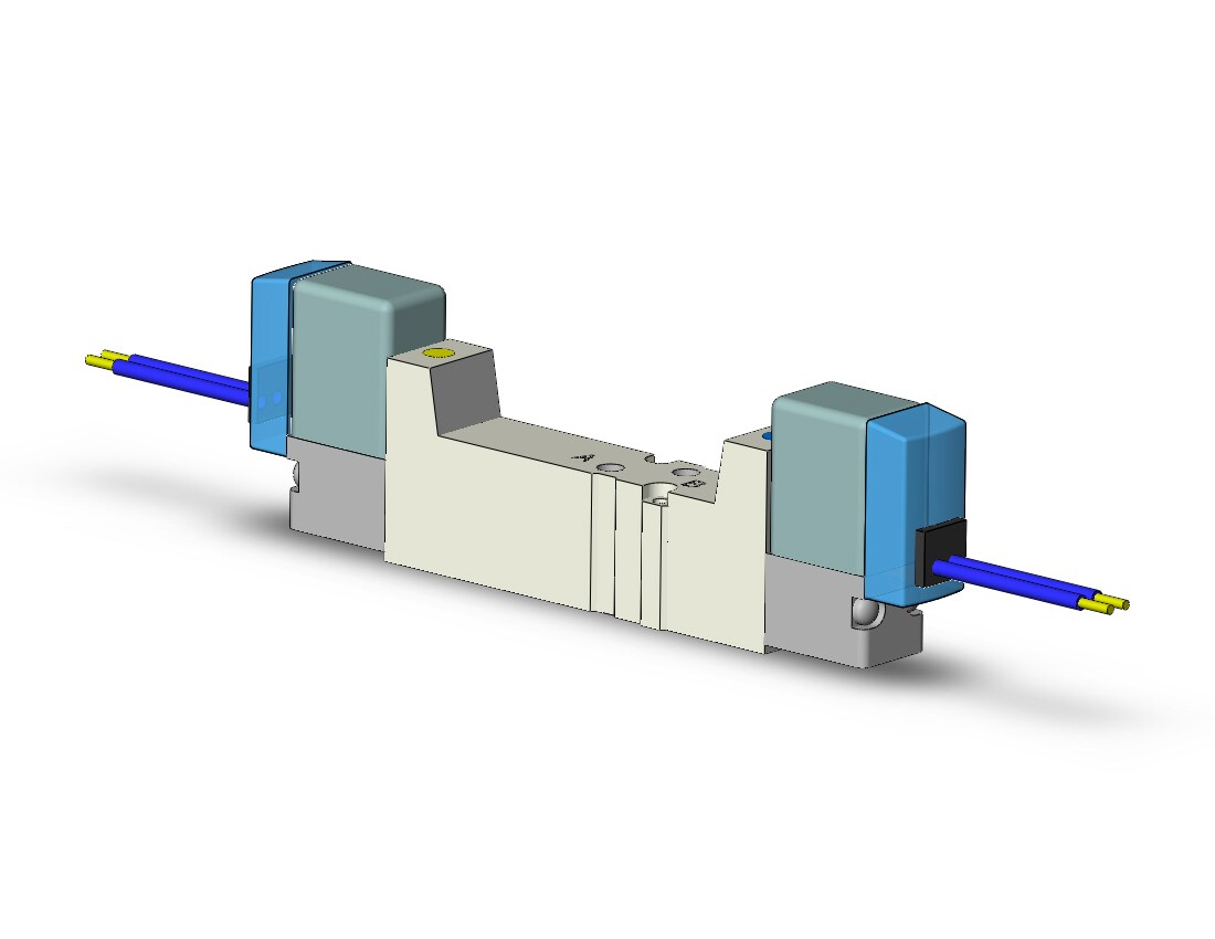 SMC SYJ3320-5GZ-M3 valve, dbl sol, body pt (dc), SYJ3000 SOL VALVE 4/5 PORT