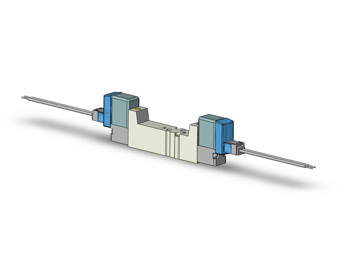 SMC SYJ3320-5LZ-M3 valve, dbl sol, body pt (dc), SYJ3000 SOL VALVE 4/5 PORT