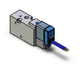 SMC SYJ512-SG-M5 valve, sol, body pt (dc), SYJ500 SOLENOID VALVE 3/PORT***