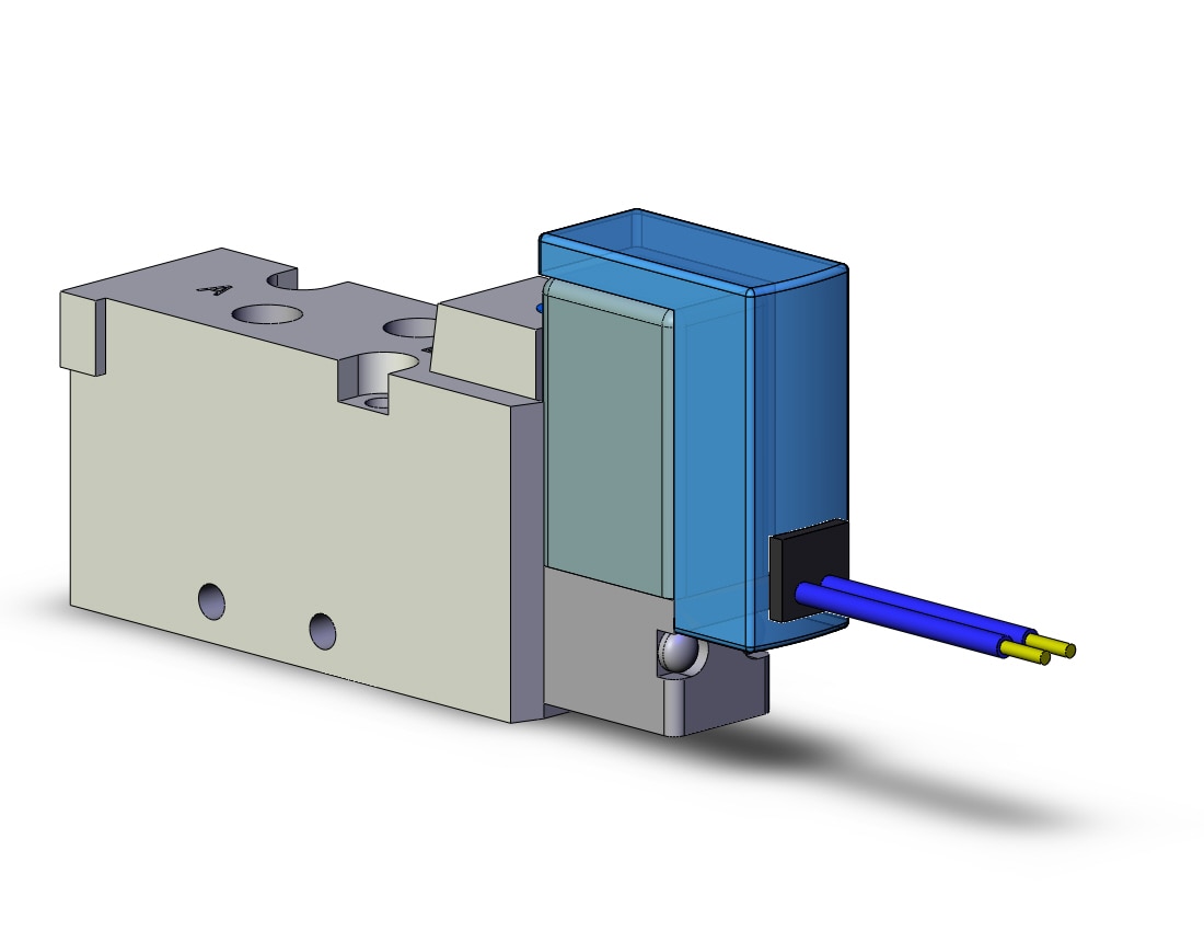 SMC SYJ5120-2G-M5 valve, sgl sol, body pt (ac), SYJ5000 SOLENOID VALVE 5/PORT***