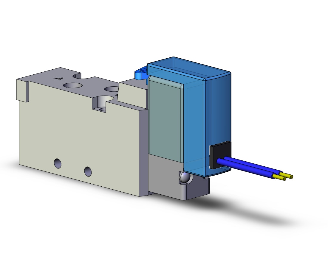 SMC SYJ5120-2HE-M5 valve, sgl sol, body pt, SYJ5000 SOLENOID VALVE 5/PORT***