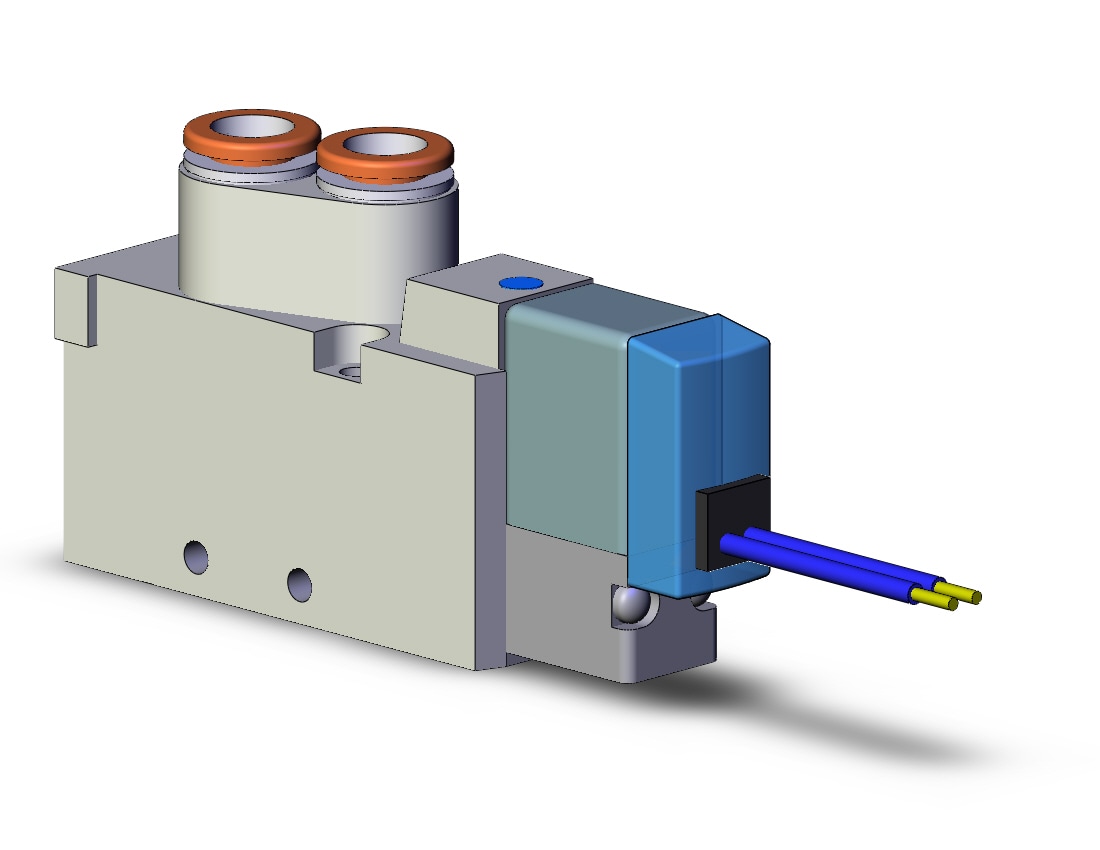 SMC SYJ5120-5H-N7 valve, sgl sol, body pt (dc), SYJ5000 SOLENOID VALVE 5/PORT***