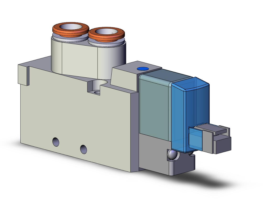 SMC SYJ5120-5LN-N7 valve, sgl sol, body pt (dc), SYJ5000 SOLENOID VALVE 5/PORT***