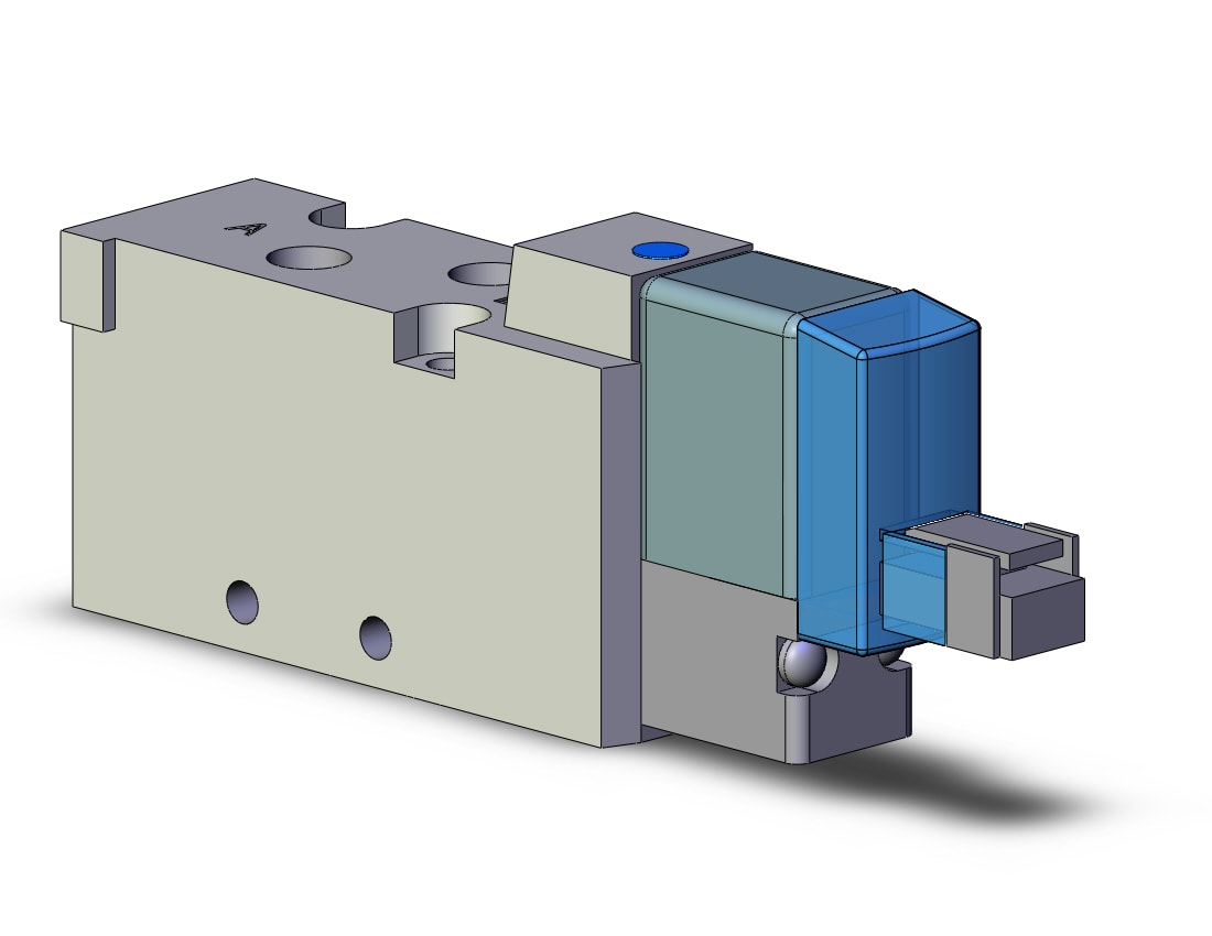 SMC SYJ5120-5LNZ-M5 valve, sgl sol, body pt (dc), SYJ5000 SOLENOID VALVE 5/PORT***