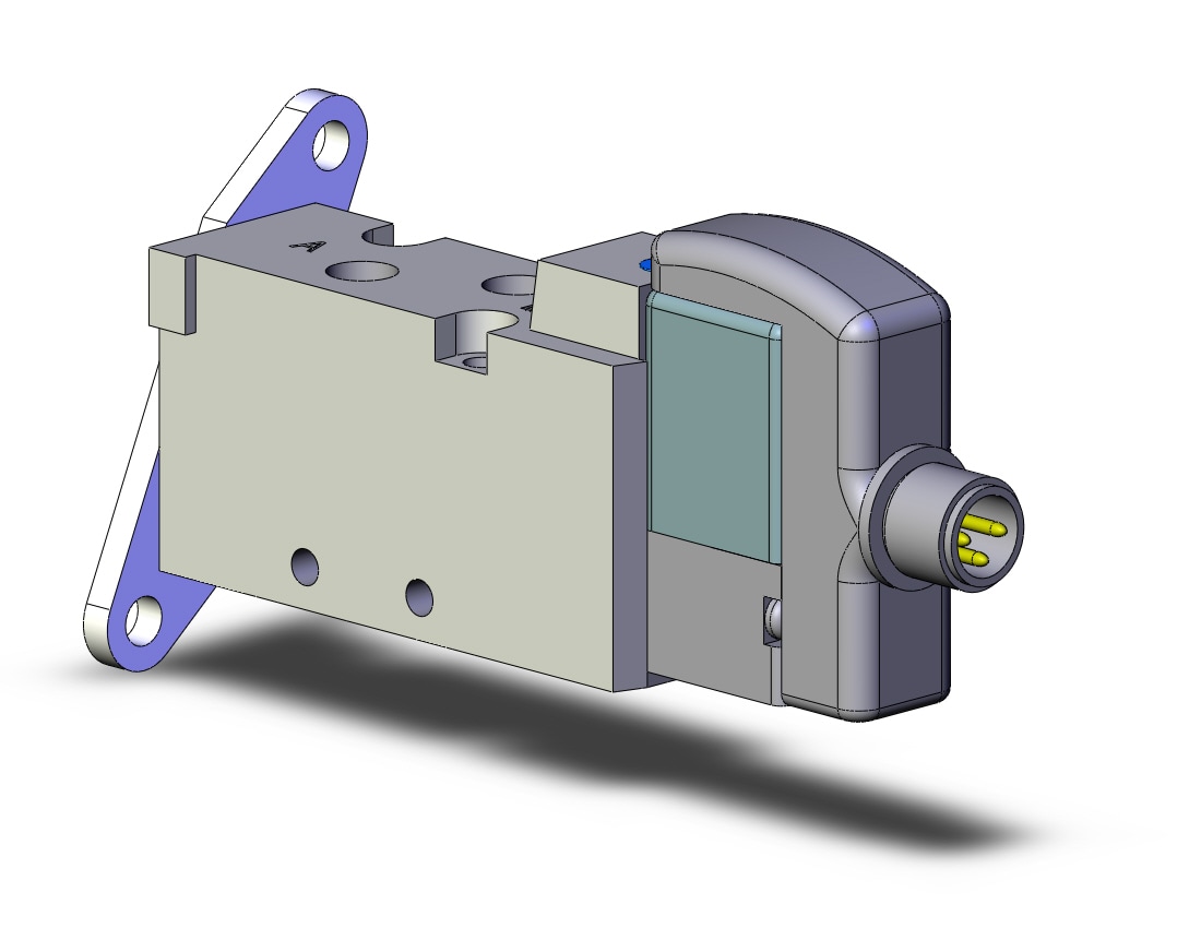 SMC SYJ5120-5WOZ-M5-F valve, sgl sol, body pt, SYJ5000 SOLENOID VALVE 5/PORT***