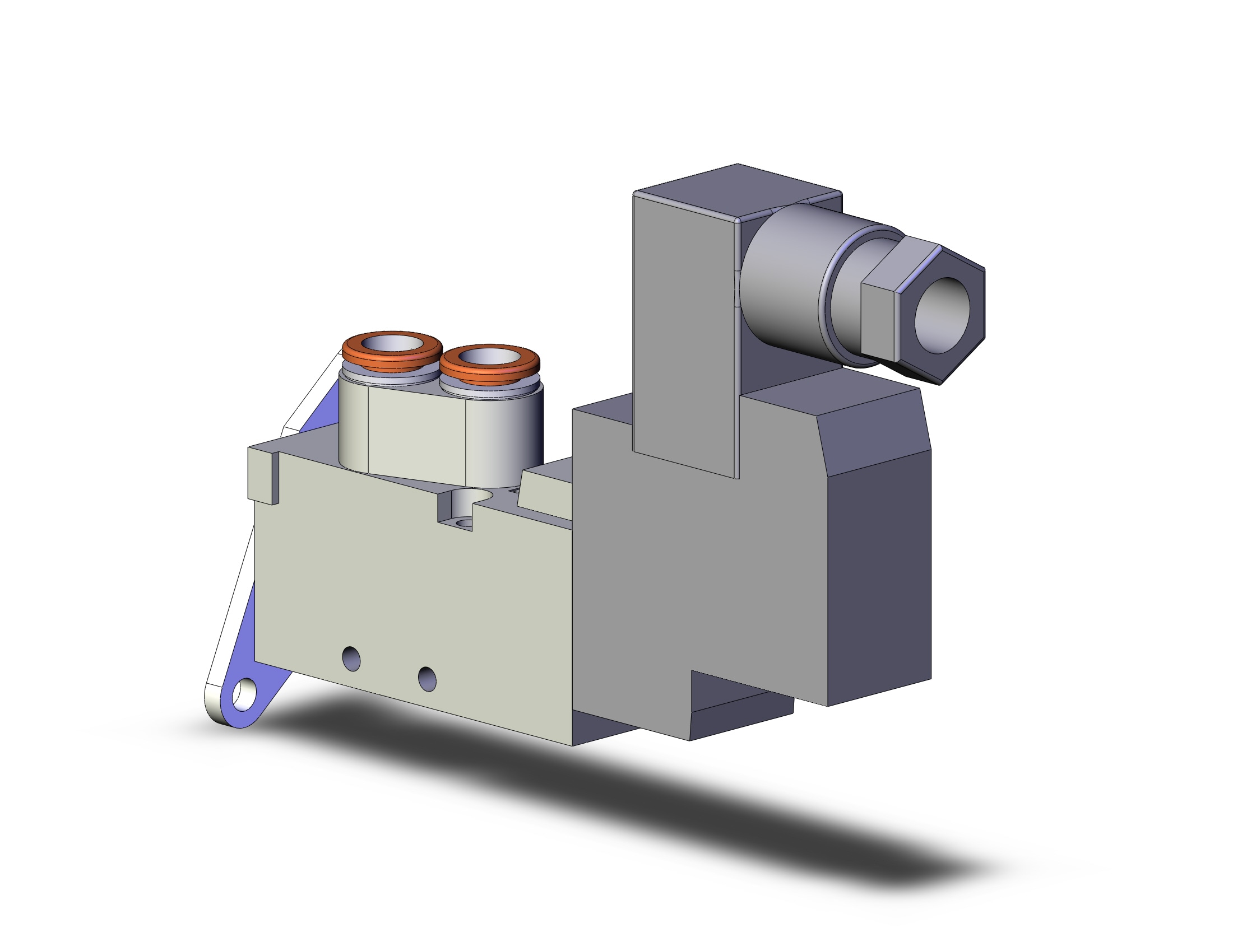 SMC SYJ5123-5DZD-N7-F valve, sgl sol, body pt, SYJ5000 SOLENOID VALVE 5/PORT***