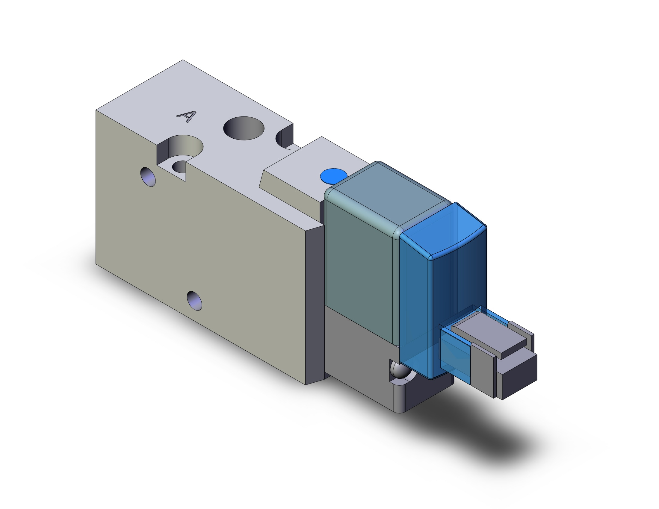 SMC SYJ512R-5LNZ-M5 valve, sol, body pt (dc), SYJ500 SOLENOID VALVE 3/PORT***