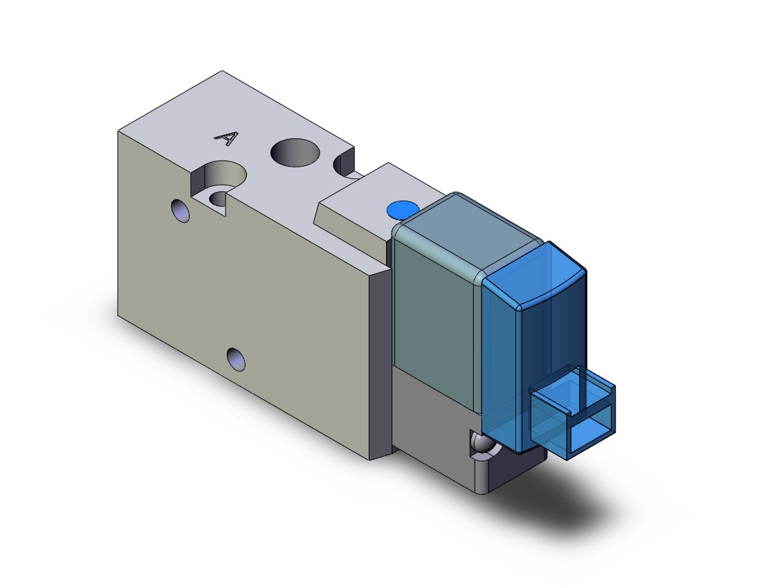 SMC SYJ512R-SLOZ-M5 valve, sol, body pt (dc), SYJ500 SOLENOID VALVE 3/PORT