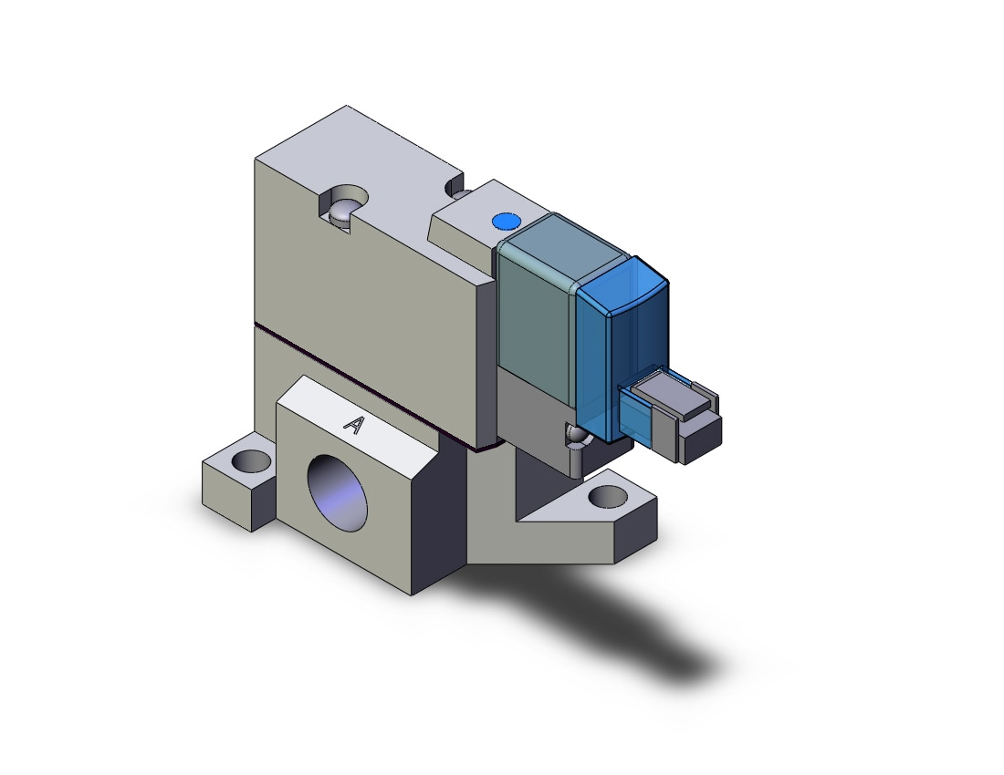 SMC SYJ514-5LNZ-01T valve, sol, base mt (dc), SYJ500 SOLENOID VALVE 3/PORT***