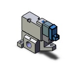 SMC SYJ514-6LOZ-01T valve, sol, base mt (dc), SYJ500 SOLENOID VALVE 3/PORT***