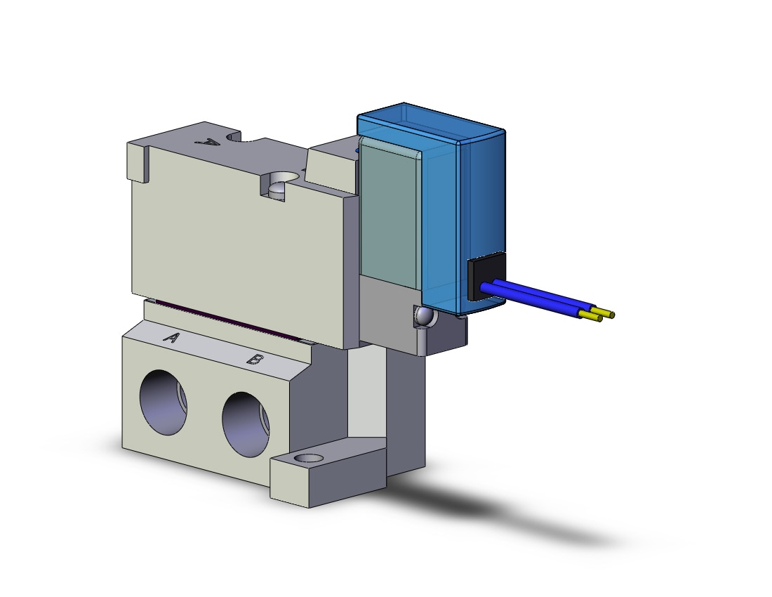 SMC SYJ5140-1G-01 valve, sgl sol, base mt (ac), SYJ5000 SOLENOID VALVE 5/PORT***