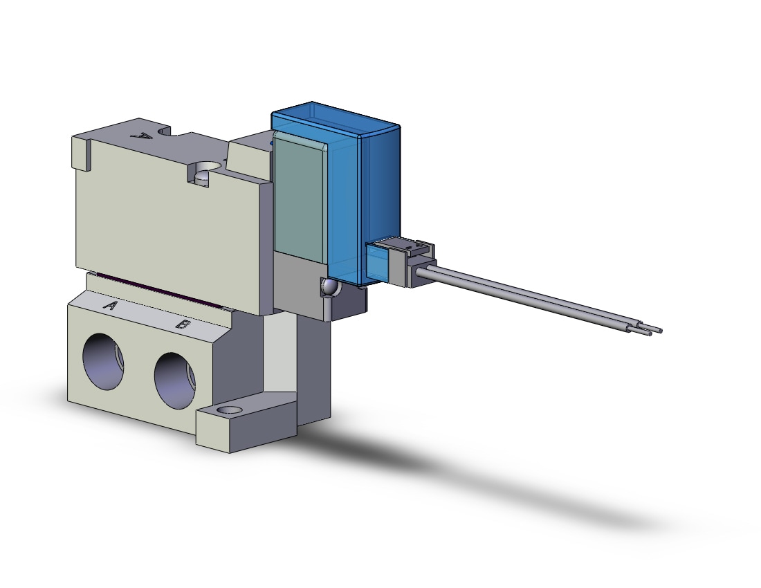 SMC SYJ5140-3LZ-01 valve, sgl sol, base mt (ac), SYJ5000 SOLENOID VALVE 5/PORT***