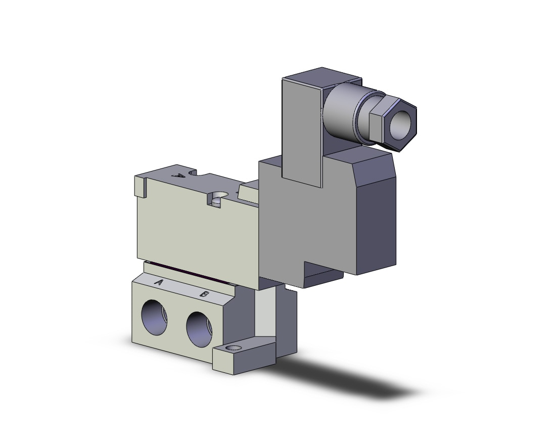 SMC SYJ5140-5D-01T valve, sgl sol, base mt, SYJ5000 SOLENOID VALVE 5/PORT***