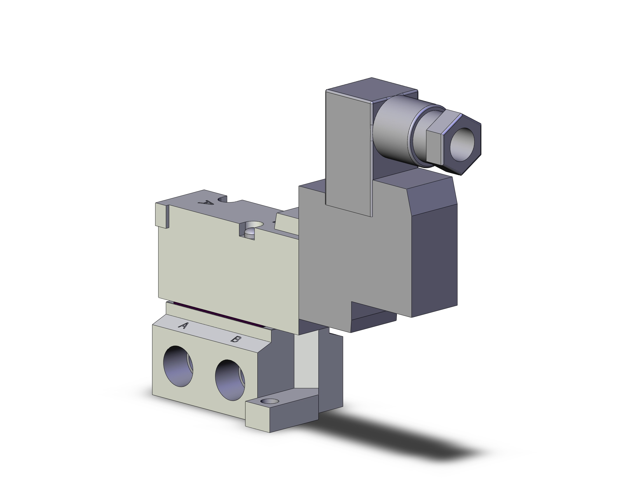 SMC SYJ5140-6DZ-01T valve, sgl sol, base mt, SYJ5000 SOLENOID VALVE 5/PORT***