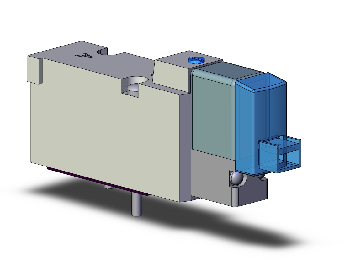 SMC SYJ5143-5LOZD valve, sgl sol, base mt (dc), SYJ5000 SOLENOID VALVE 5/PORT***