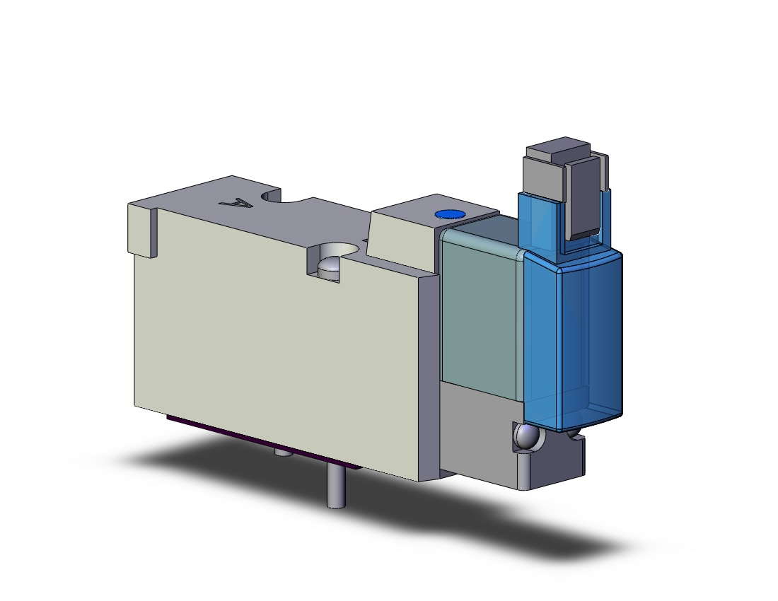 SMC SYJ5143-5MN valve, sgl sol, base mt (dc), SYJ5000 SOLENOID VALVE 5/PORT***