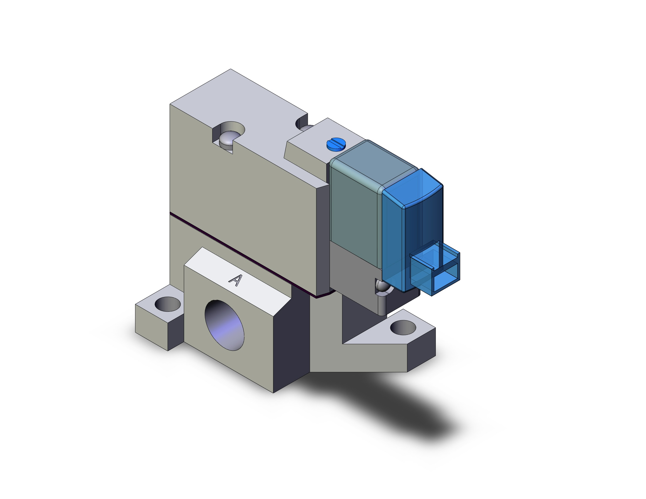 SMC SYJ514M-5LOZD-01N valve, sol, base mt (dc), SYJ500 SOLENOID VALVE 3/PORT***