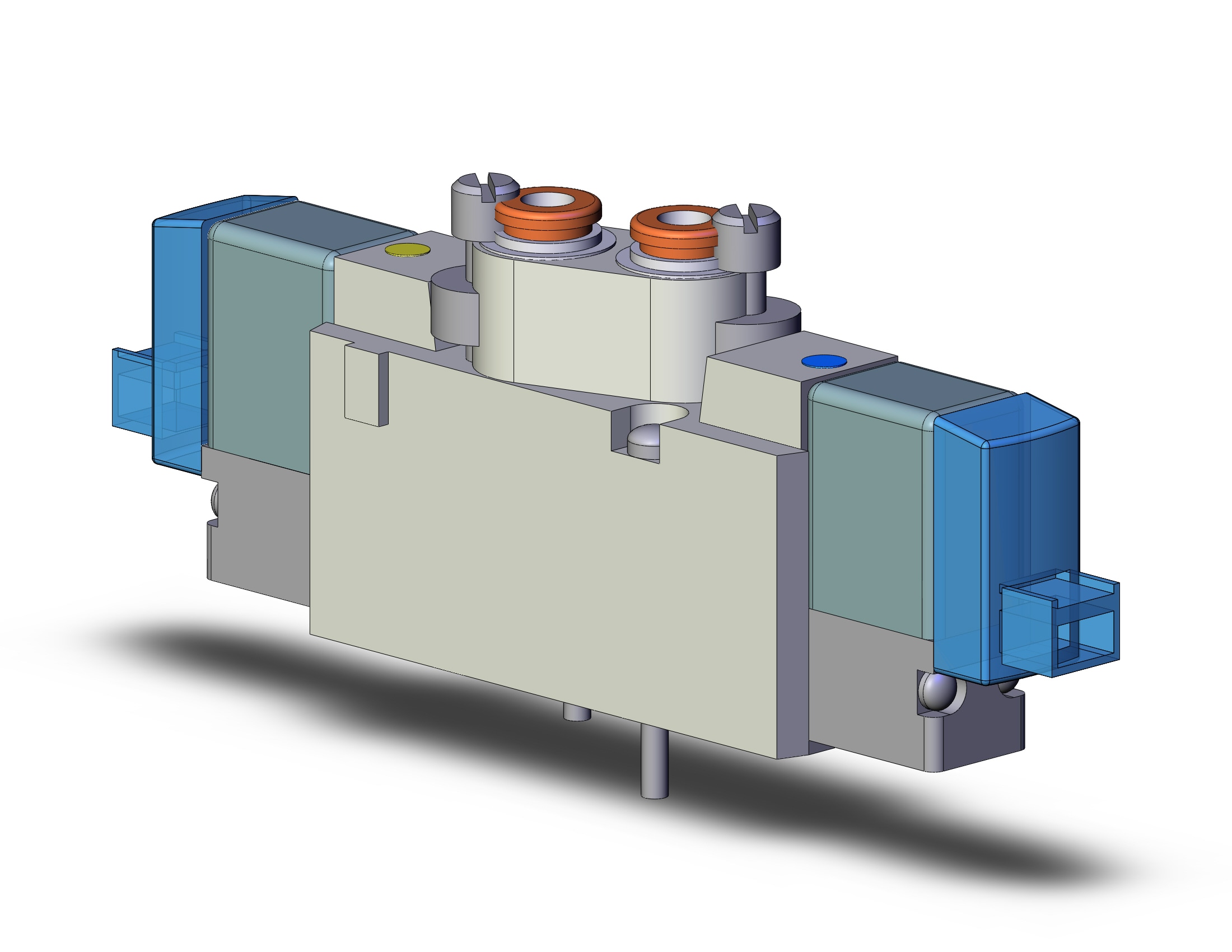 SMC SYJ5220-5LOZ-N3 valve, dbl sol, body pt (dc), SYJ5000 SOLENOID VALVE 5/PORT***