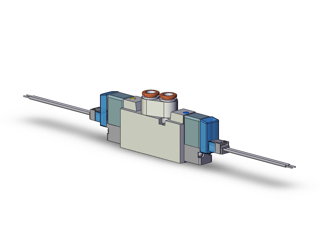 SMC SYJ5220-5LZ-C6 valve, dbl sol, body pt (dc), SYJ5000 SOLENOID VALVE 5/PORT