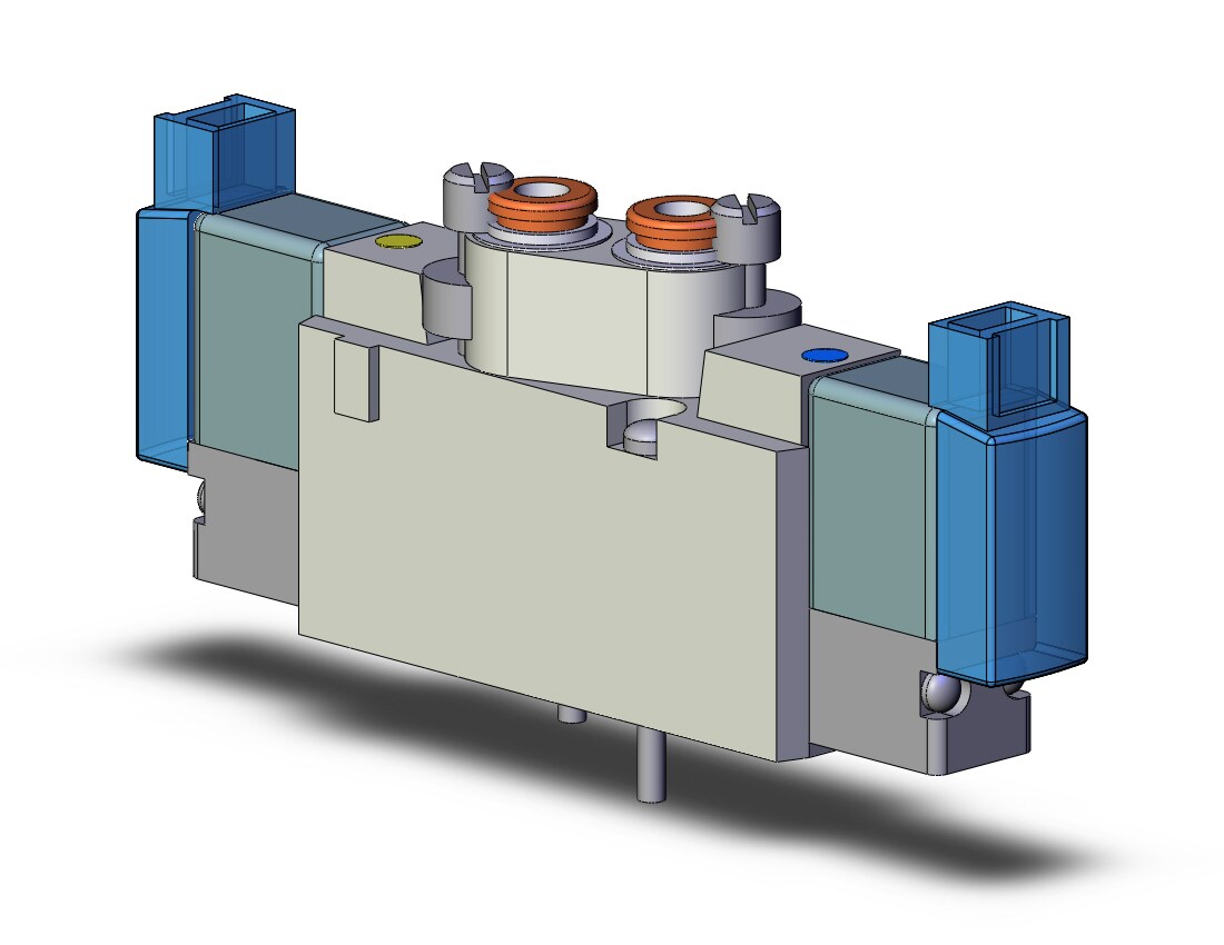 SMC SYJ5220-5MOZ-N3 valve, dbl sol, body pt (dc), SYJ5000 SOLENOID VALVE 5/PORT***