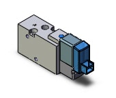 SMC SYJ522M-6LO-M5 valve, sol, body pt (dc), SYJ500 SOLENOID VALVE 3/PORT***