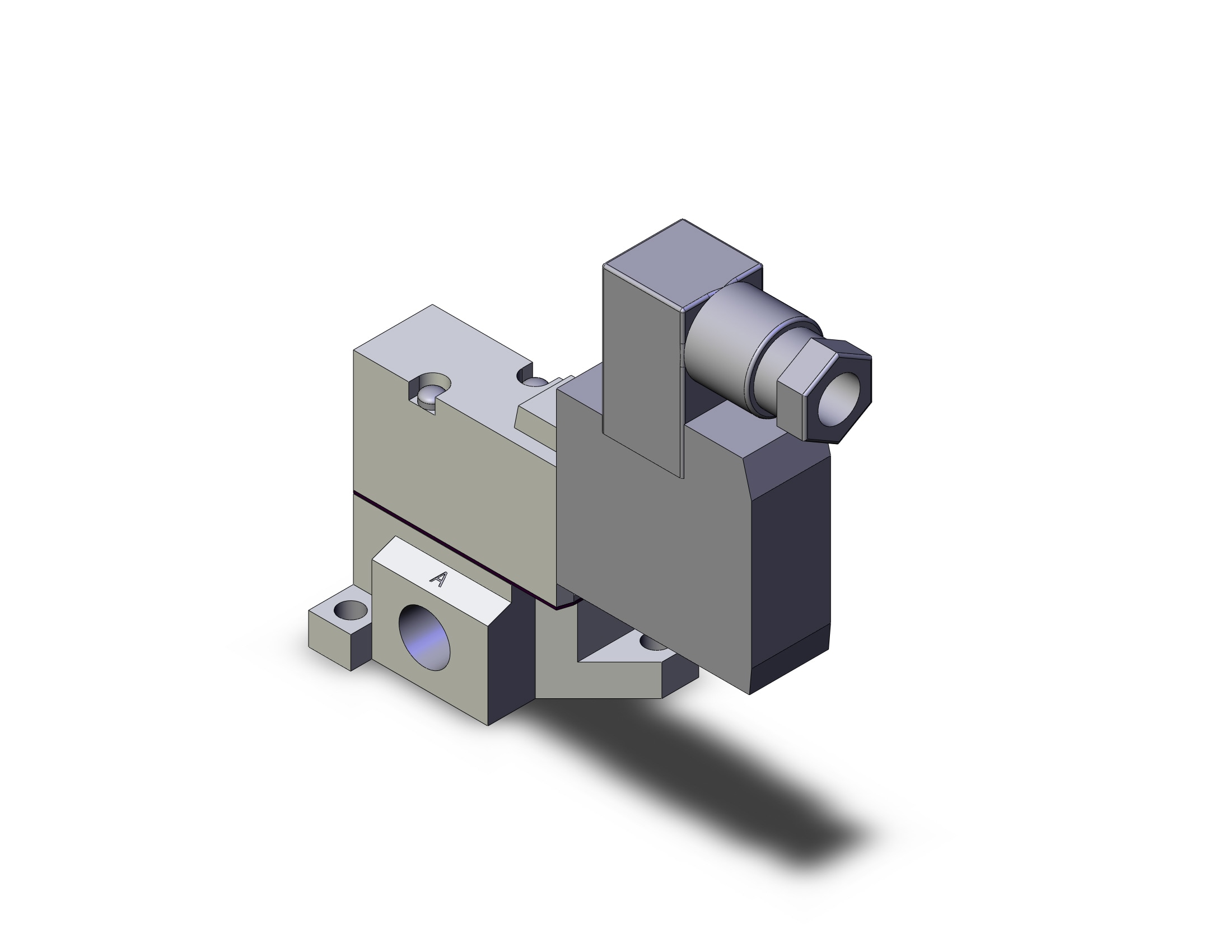 SMC SYJ524-5DZ-01F valve, sol, base mt, SYJ500 SOLENOID VALVE 3/PORT