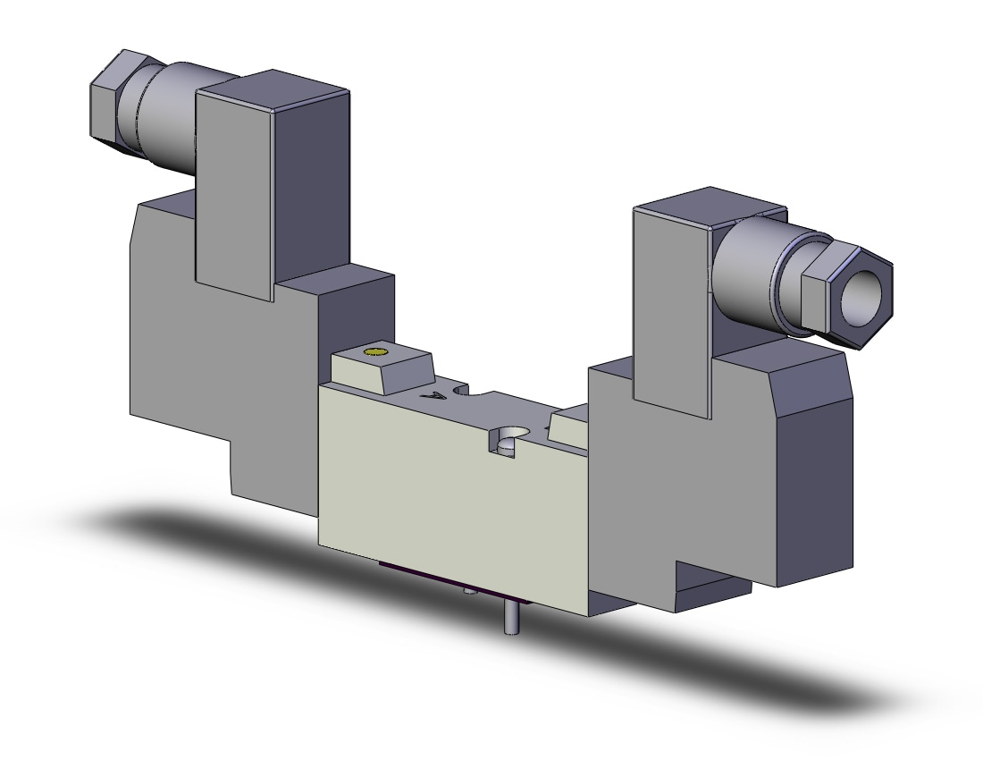 SMC SYJ5240-1DZ valve, dbl sol, base mt, SYJ5000 SOLENOID VALVE 5/PORT