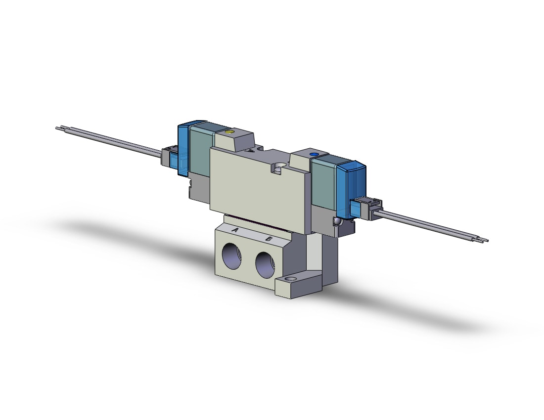 SMC SYJ5240-5LZ-01N valve, dbl sol, base mt (dc), SYJ5000 SOLENOID VALVE 5/PORT***