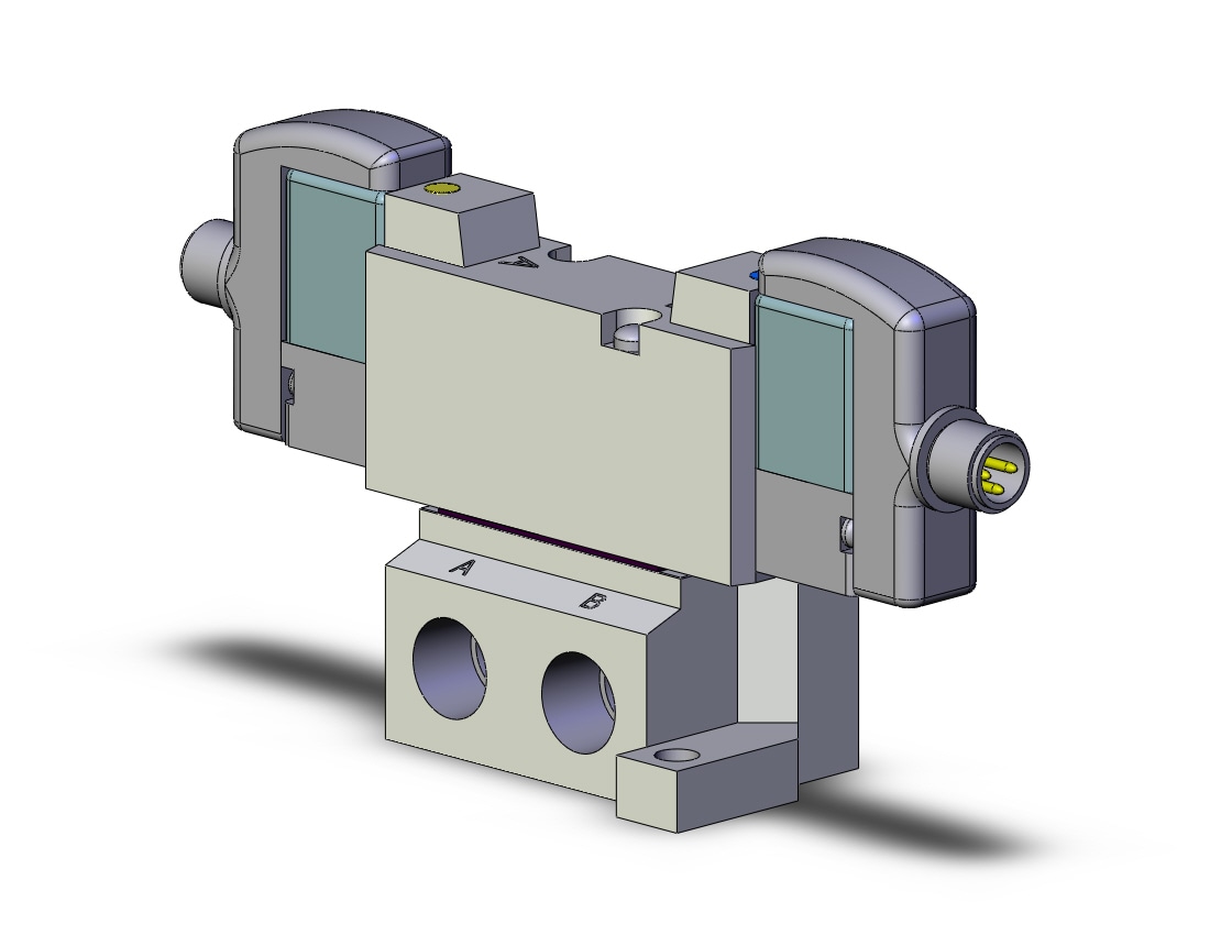 SMC SYJ5240-5WOZ-01 valve, dbl sol, SYJ5000 SOLENOID VALVE 5/PORT