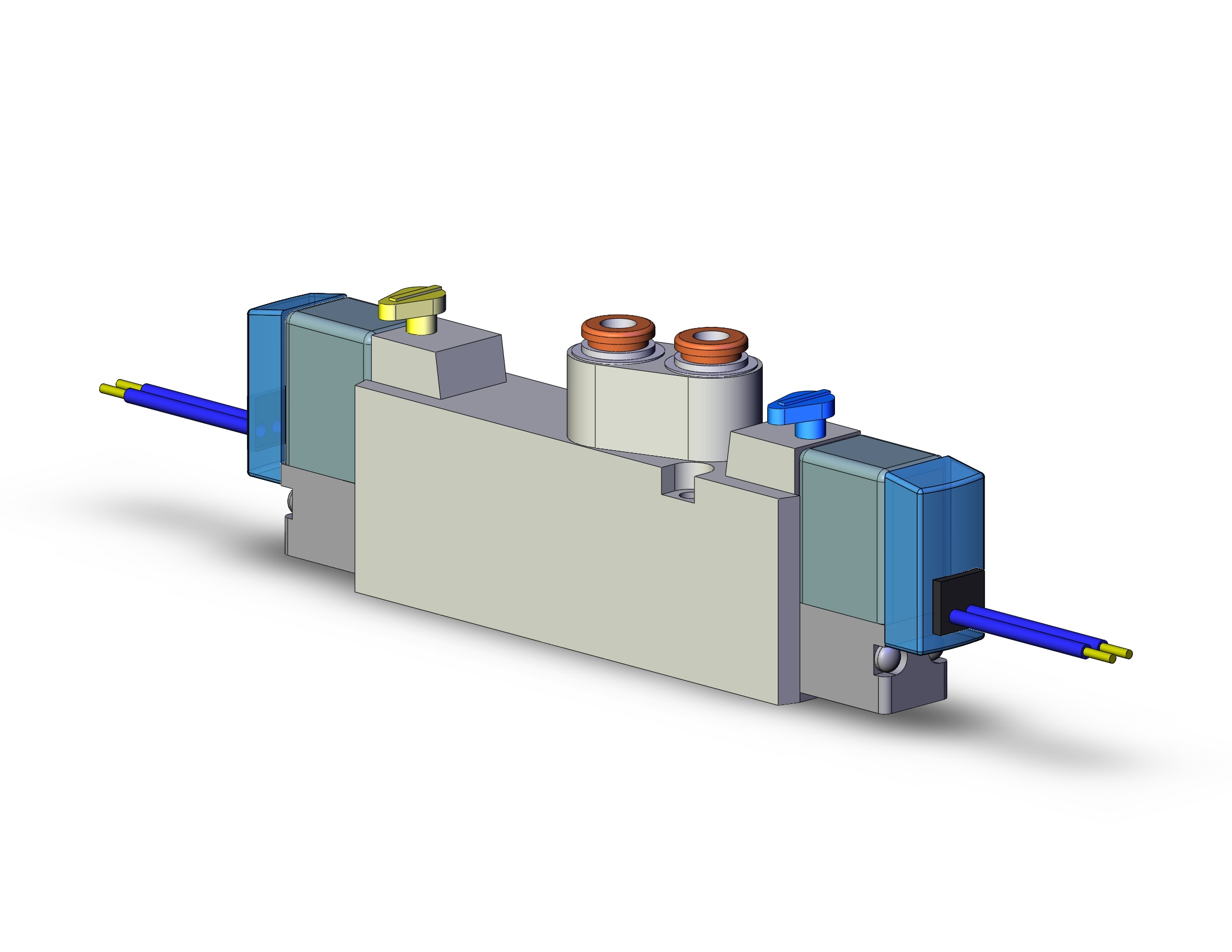 SMC SYJ5323-6GZE-C4 valve, dbl sol, body pt, SYJ5000 SOLENOID VALVE 5/PORT