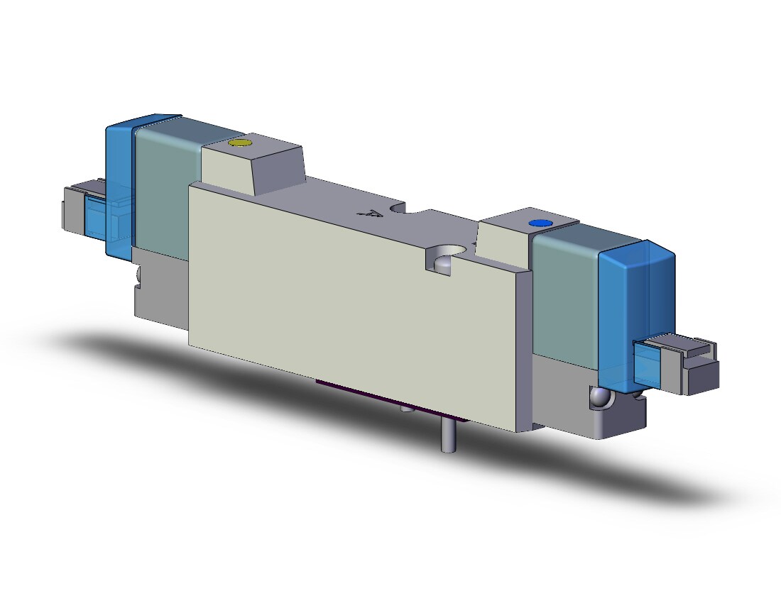 SMC SYJ5340-5LNS valve, dbl sol, base mt (dc), SYJ5000 SOLENOID VALVE 5/PORT