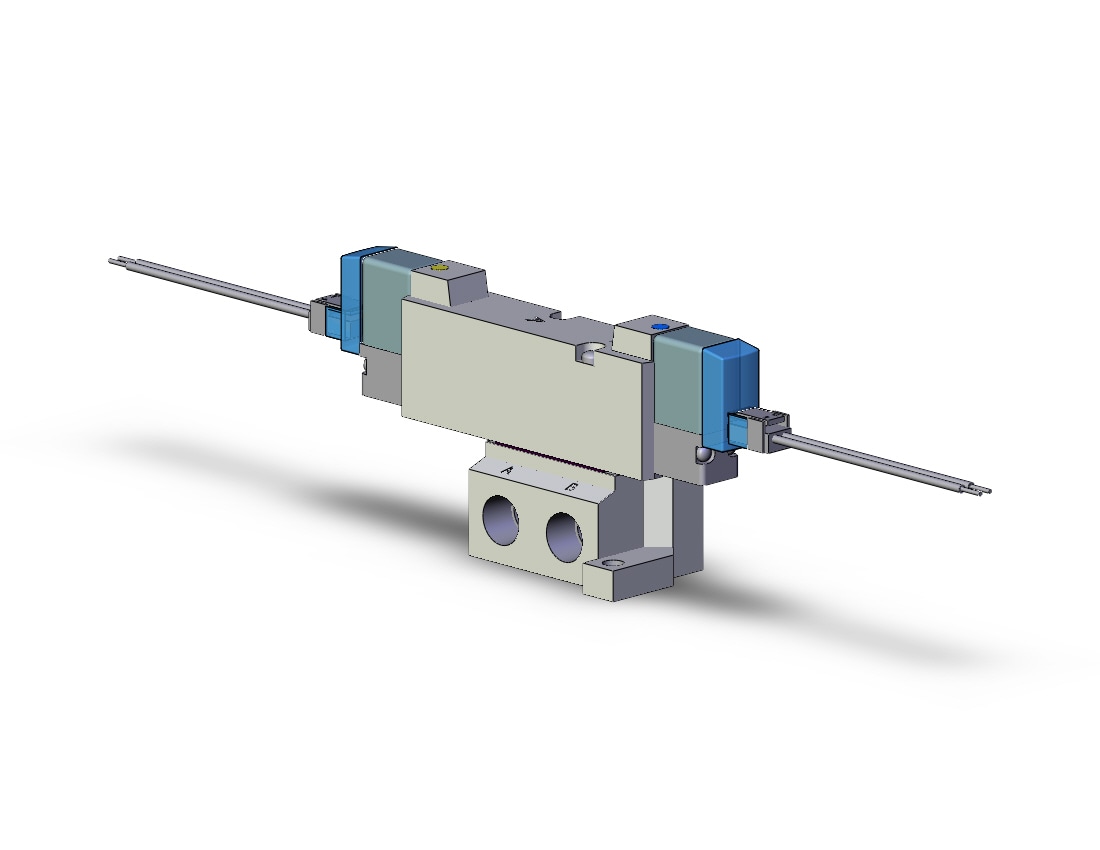 SMC SYJ5340-5LZ-01T valve, dbl sol, base mt (dc), SYJ5000 SOLENOID VALVE 5/PORT