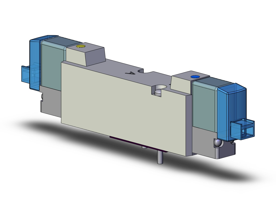 SMC SYJ5543-5LOZ valve, dbl sol, base mt (dc), SYJ5000 SOLENOID VALVE 5/PORT