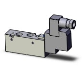 SMC SYJ7120-3DZ-01N valve, sgl sol, body pt, SYJ7000 SOLENOID VALVE 5/PORT***