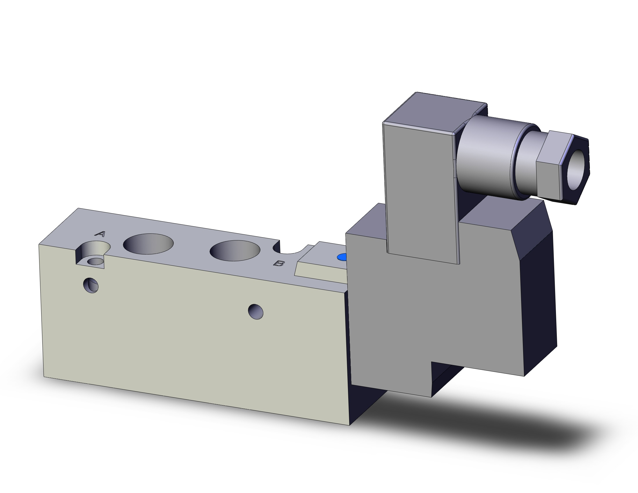 SMC SYJ7120-5D-01 valve, sgl sol, body pt (dc), SYJ7000 SOLENOID VALVE 5/PORT***