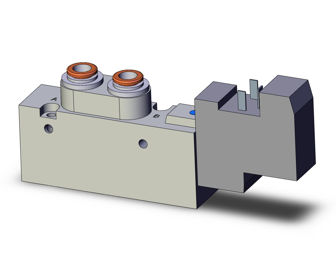 SMC SYJ7120-5DO-N7 valve, sgl sol, body pt, SYJ7000 SOLENOID VALVE 5/PORT