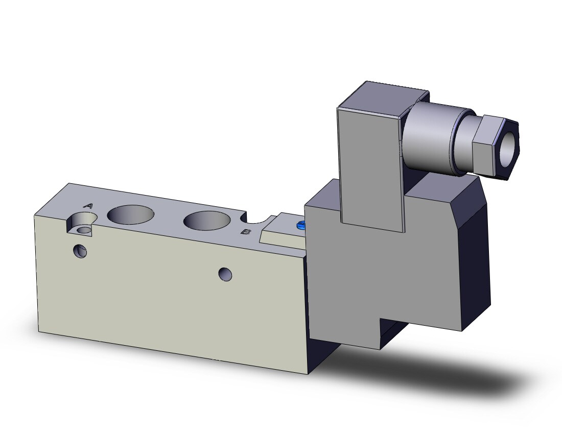 SMC SYJ7120-5DZD-01N valve, sgl sol, body pt, SYJ7000 SOLENOID VALVE 5/PORT***