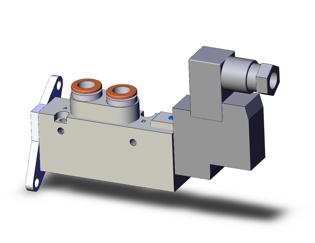 SMC SYJ7120-5DZD-C8-F valve, sgl sol, body pt, SYJ7000 SOLENOID VALVE 5/PORT