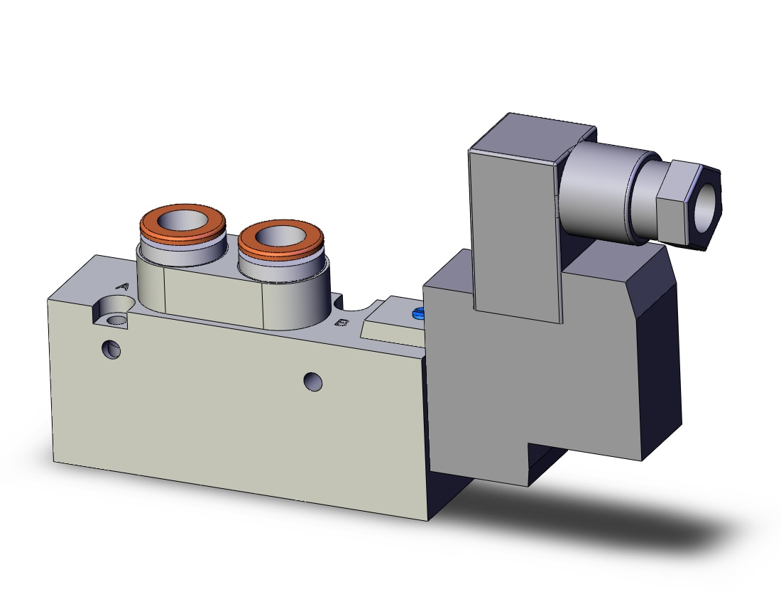 SMC SYJ7120-5DZD-C8 valve, sgl sol, body pt, SYJ7000 SOLENOID VALVE 5/PORT