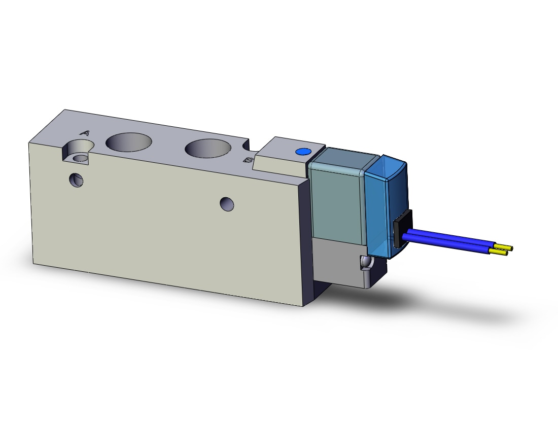 SMC SYJ7120-5H-01 valve, sgl sol, body pt (dc), SYJ7000 SOLENOID VALVE 5/PORT***