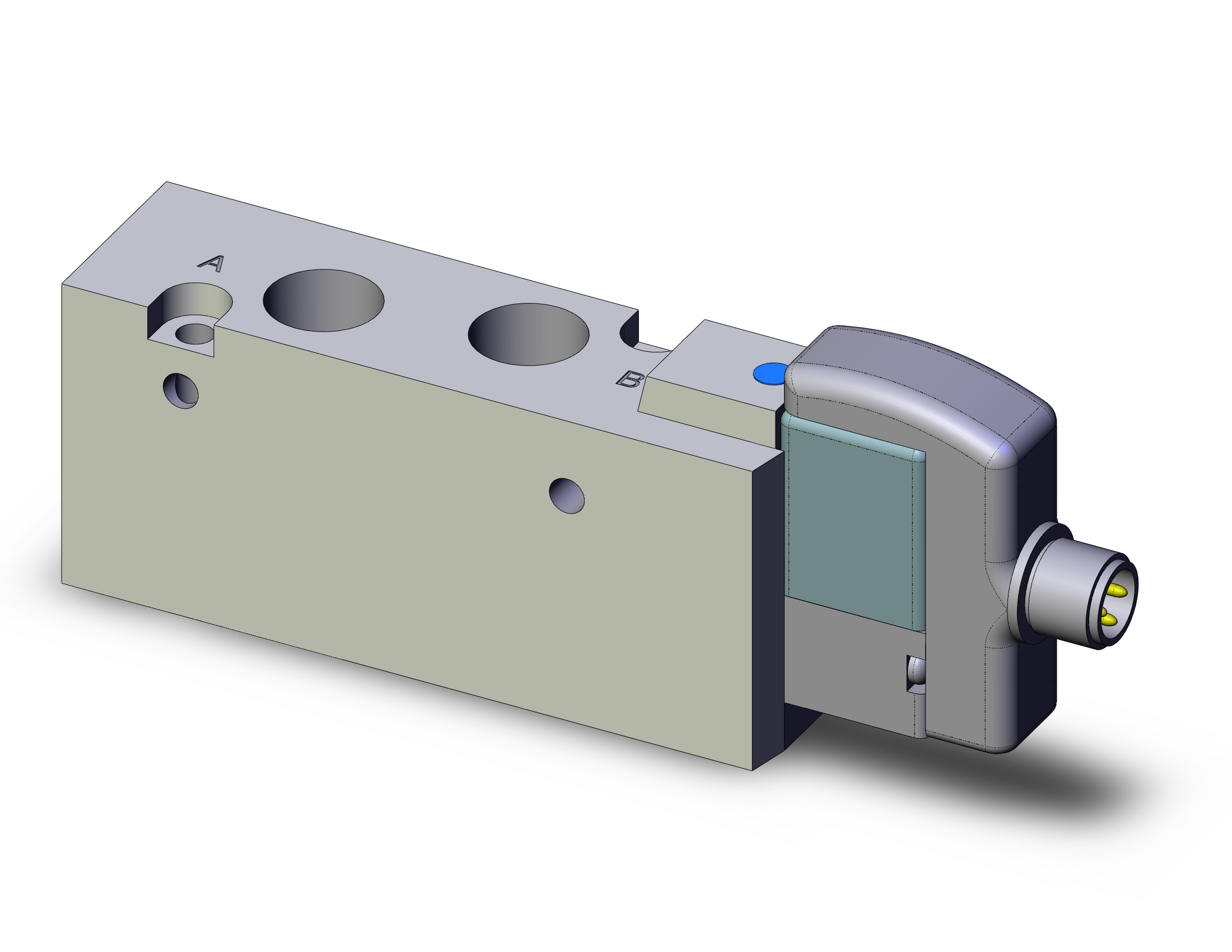 SMC SYJ7120-5WO-01 valve/sol, 4/5 PORT SOLENOID VALVE