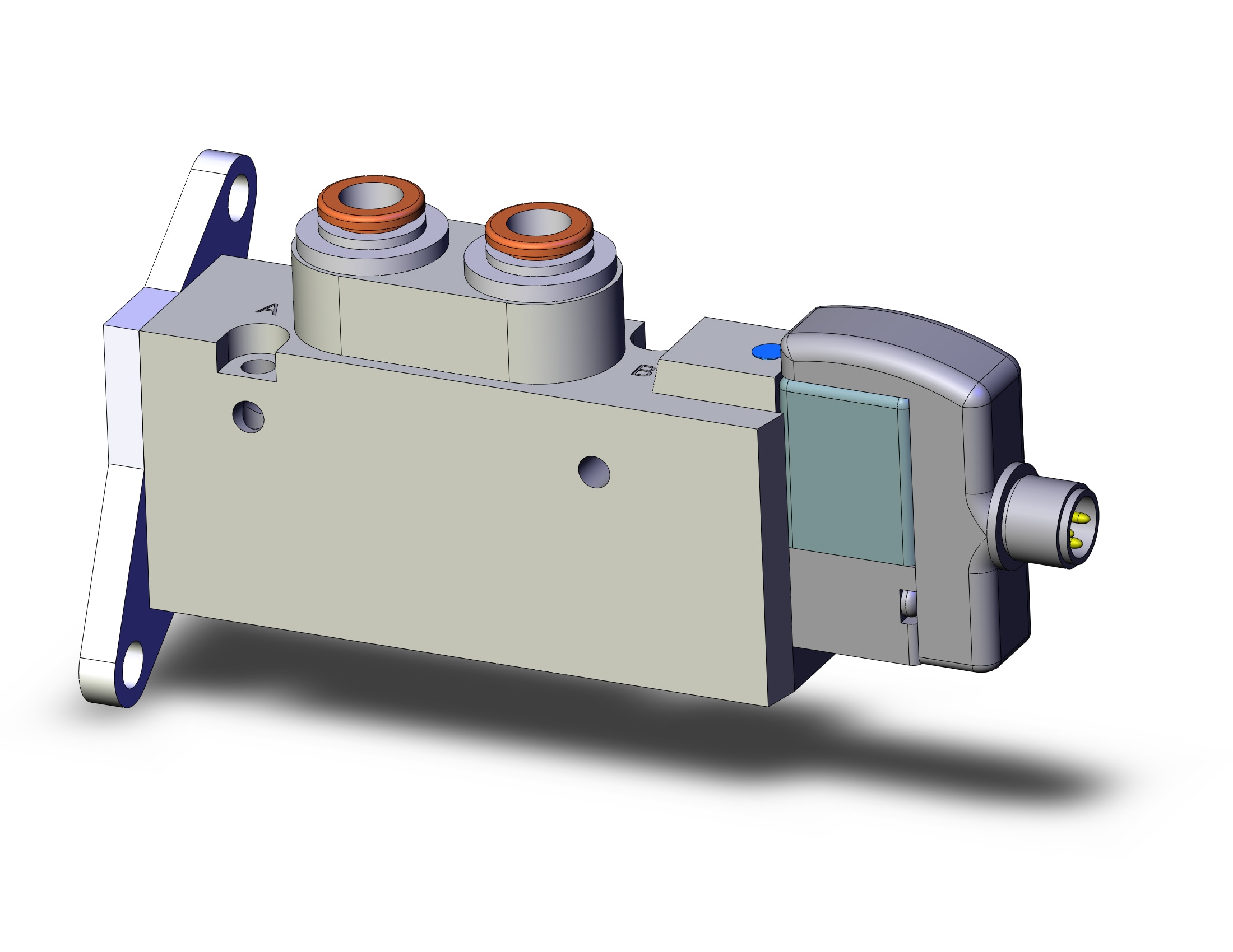 SMC SYJ7120-5WO-C6-F valve, sgl sol, body pt, SYJ7000 SOLENOID VALVE 5/PORT***