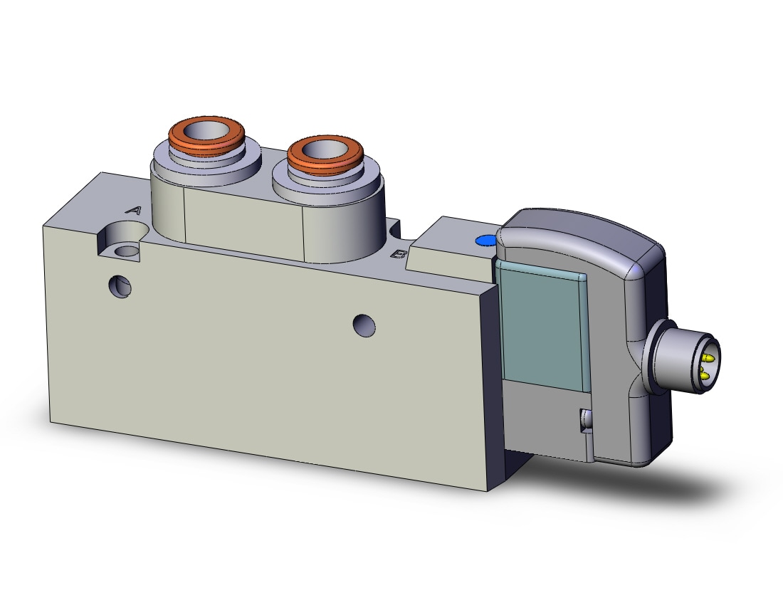 SMC SYJ7120-5WOZ-C6 valve, sgl sol, body pt (dc), SYJ7000 SOLENOID VALVE 5/PORT***